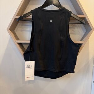 lululemon athletica Black Racerback Crop Tank